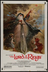 8f0865 LORD OF THE RINGS 1sh 1978 Ralph Bakshi cartoon from J.R.R. Tolkien, Tom Jung art!