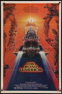 8f0872 MAD MAX 2: THE ROAD WARRIOR 1sh 1982 Mel Gibson in the title role, great art by Commander!