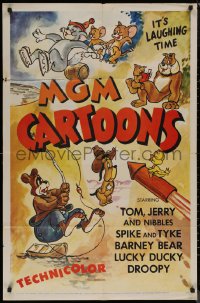 8f0893 MGM CARTOONS 1sh 1955 Tom & Jerry, Droopy, Spike & Tyke, Barney Bear, Lucky Ducky!