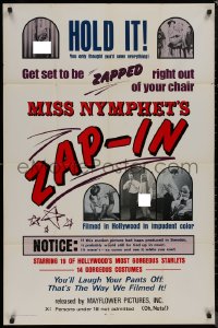 8f0897 MISS NYMPHET'S ZAP-IN 1sh 1970 Herschell Gordon Lewis, 19 of Hollywood' most gorgeous stars!