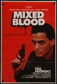 8f0899 MIXED BLOOD 1sh 1985 Paul Morrissey, children fighting drug wars in New York!