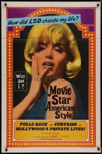 8f0911 MOVIE STAR AMERICAN STYLE OR; LSD I HATE YOU 1sh 1966 life with LSD, sexy Monroe look-alike!