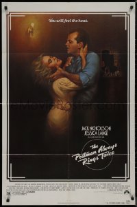 8f0970 POSTMAN ALWAYS RINGS TWICE 1sh 1981 art of Jack Nicholson & Jessica Lange by Rudy Obrero!
