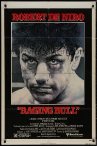 8f0983 RAGING BULL 1sh 1980 Hagio art of Robert De Niro, Martin Scorsese boxing classic!