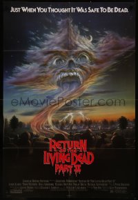 8f1000 RETURN OF THE LIVING DEAD 2 1sh 1988 just when you thought it was safe to be dead!