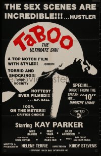 8f1088 TABOO special poster 1980 Kay Parker, Dorothy LeMay, if charity begins at home... why not sex