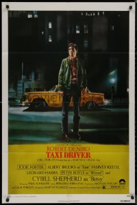 8f1098 TAXI DRIVER 1sh 1976 classic Peellaert art of Robert De Niro, directed by Martin Scorsese!