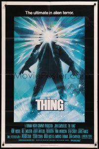 8f1123 THING 1sh 1982 John Carpenter classic sci-fi horror, Drew Struzan, regular credit design!