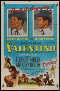 8f1154 VALENTINO 1sh 1951 Eleanor Parker, Anthony Dexter as Rudolph, isn't it amazing!