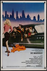 8f1163 WANDERERS 1sh 1979 Ken Wahl in Kaufman's 1960s New York City teen gang cult classic!