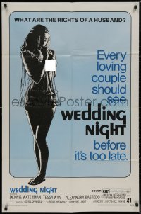 8f1171 WEDDING NIGHT 1sh 1970 what are the rights of a husband, sexy newlywed in lingerie!