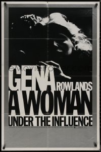 8f1196 WOMAN UNDER THE INFLUENCE 1sh 1974 John Cassavetes, close-up of Gena Rowlands!