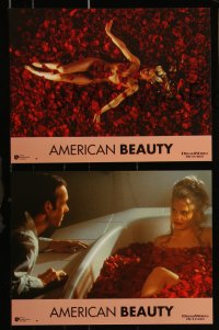 8f0055 AMERICAN BEAUTY 12 French LCs 1999 Kevin Spacey, Annette Benning, Mena Suvari, Thora Birch!
