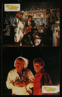 8f0056 BACK TO THE FUTURE 12 French LCs 1985 different images of Michael J. Fox with Christopher Lloyd!