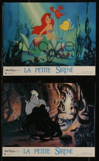 8f0065 LITTLE MERMAID 12 French LCs 1990 great images of Ariel & cast, Disney underwater cartoon!