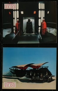 8f0119 RETURN OF THE JEDI 6 English language French LCs 1983 Luke, Leia, Han, Chewbacca, Darth Vader!