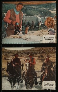 8f0076 UNDEFEATED 12 French LCs 1969 great Civil War cast portraits with John Wayne & Rock Hudson!