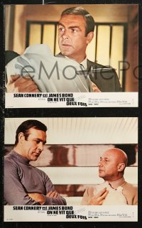 8f0093 YOU ONLY LIVE TWICE 9 French LCs R1970s Connery as James Bond, some different images!