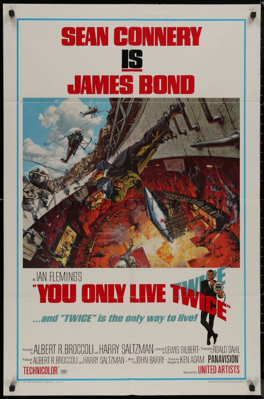 eMoviePoster.com: 8f1202 YOU ONLY LIVE TWICE style A 1sh 1967 Frank ...
