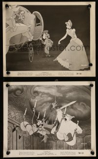 8g0339 CINDERELLA 2 8x10 stills 1950 Walt Disney classic fantasy cartoon, great images!