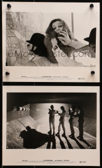 8g0342 CLOCKWORK ORANGE 2 8x10 stills 1972 Kubrick classic, Malcolm McDowell & droogs attacking!