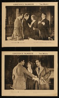 8g0427 TWO WEEKS 2 8x10 LCs 1920 Constance Talmadge toys with men's affections but then falls in love!
