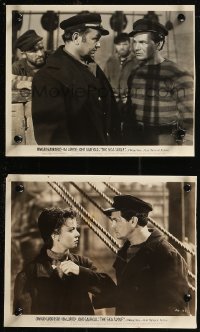 8g0412 SEA WOLF 2 8x10 stills 1941 Edward G. Robinson, Ida Lupino, John Garfield, Jack London!