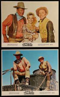 8g0509 WAR WAGON 2 color 8x10 stills 1967 great images of cowboys John Wayne & Kirk Douglas!