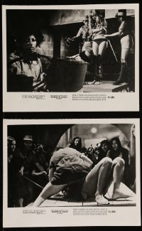 8g0433 WOMEN IN CAGES 2 8x10 stills 1971 great images of sadistic warden Pam Grier, sexy prisoners!