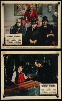 8g0526 COMEDY OF TERRORS 2 color English FOH LCs 1964 Boris Karloff, Peter Lorre, Price & Rathbone!