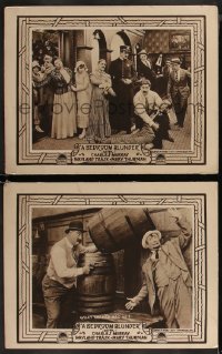 8g1147 BEDROOM BLUNDER 2 LCs R1919 Mack Sennett's first 2-reel comedy for Paramount, Murray, rare!