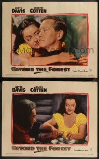 8g1149 BEYOND THE FOREST 2 LCs 1949 David Brian is no match for Bette Davis & her famous eyes!