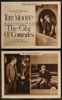8g1158 CITY OF COMRADES 2 LCs 1919 Tom Moore, Seena Owen, Otto Hoffman, ultra rare!