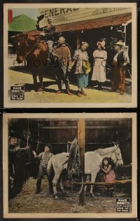 8g1173 DOWN ON THE FARM 2 LCs 1920 Mack Sennett's big new 5-reel comedy sensation, great images!