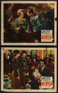 8g1197 I WAS A MALE WAR BRIDE 2 LCs 1949 World War II images of Cary Grant & Ann Sheridan in uniform!