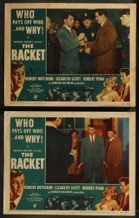 8g1234 RACKET 2 LCs 1951 great images of Robert Mitchum, Robert Ryan, border art of Scott!