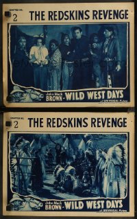 8g1259 WILD WEST DAYS 2 chapter 2 LCs 1937 Johnny Mack Brown in Universal serial, The Redskin Revenge!