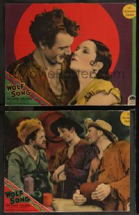8g1261 WOLF SONG 2 LCs 1929 great images of fur trapper Gary Cooper & sexy Mexican Lupe Velez!