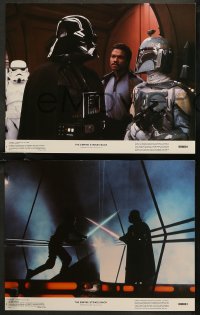 8g0646 EMPIRE STRIKES BACK 8 color 11x14 stills 1980 George Lucas classic, complete set with slugs!