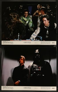 8g0765 RETURN OF THE JEDI 8 color 11x14 stills 1983 Darth Vader, Luke, complete set with slugs!