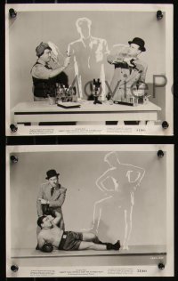 8g0158 ABBOTT & COSTELLO MEET THE INVISIBLE MAN 7 from 7.5x9.75 to 8x10 stills 1951 Bud & Lou!