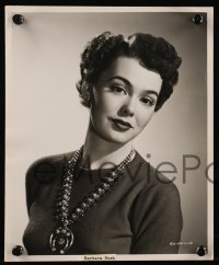 8g0331 BARBARA RUSH 2 8x10 stills 1953 great smiling close-ups for Prince of Pirates by Cronenweth!