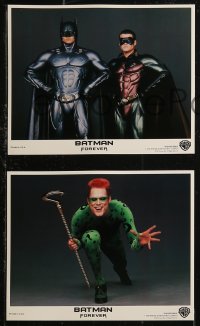 8g0457 BATMAN FOREVER 8 color 8x10 stills 1995 Kilmer, Nicole Kidman, Tommy Lee Jones, Jim Carrey!