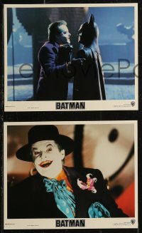 8g0456 BATMAN 8 8x10 mini LCs 1989 Michael Keaton, Kim Basinger, Jack Nicholson, directed by Tim Burton!