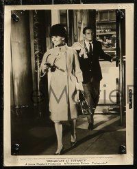 8g0283 BREAKFAST AT TIFFANY'S 3 8x10 stills 1961 great images of Audrey Hepburn, George Peppard!