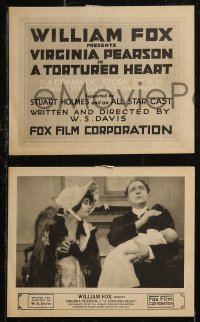 8g0176 TORTURED HEART 7 8x10 LCs 1916 W.S. Davis, gorgeous Virginia Pearson, Holmes, ultra rare!