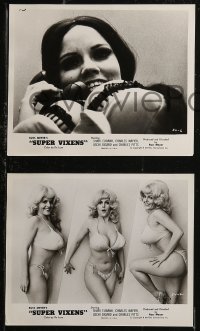 8g0124 SUPER VIXENS 10 8x10 stills 1975 Russ Meyer, super sexy Shari Eubank is TOO MUCH for one movie!