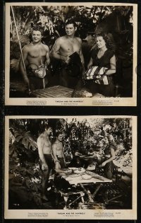 8g0323 TARZAN & THE HUNTRESS 3 8x10 stills 1947 cool full-length images of Johnny Weissmuller!