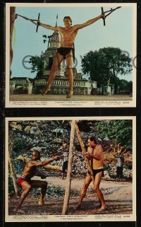 8g0447 TARZAN'S THREE CHALLENGES 12 color 8x10 stills 1963 Edgar Rice Burroughs, Jock Mahoney, Strode!
