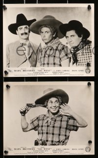 8g0529 GO WEST 8 English FOH LCs R1940s cowboys Groucho, Chico & Harpo Marx, Diana Lewis, rare!
